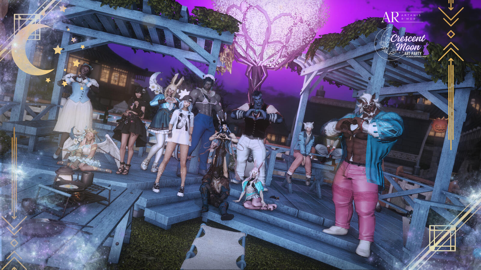 Crescent Moon Art Party - Feb 2025